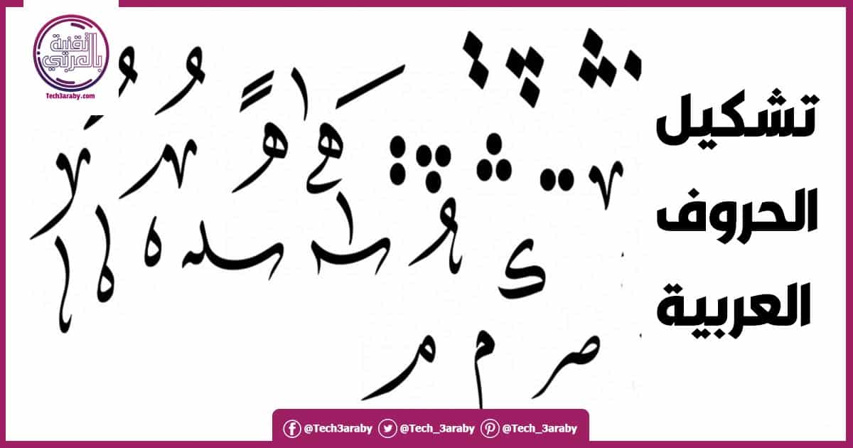 تشكيل الحروف العربية