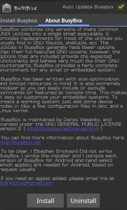 علاقة برنامج BusyBox بنظام الروت