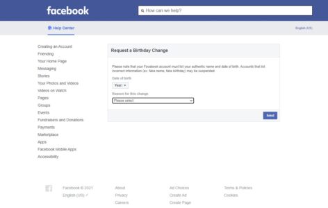 حل مشكلة عدم تغيير تاريخ الميلاد في الفيس بوك