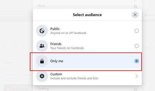 كيفية إخفاء صفحات الإعجاب في الفيس بوك