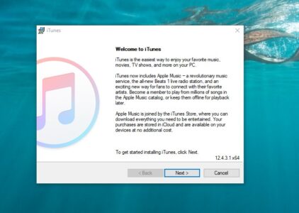 تثبيت برنامج iTunes للكمبيوتر