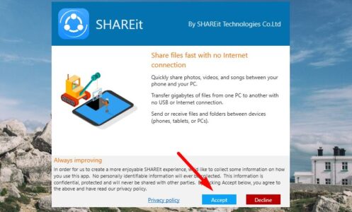 تحميل برنامج SHAREit للكمبيوتر بالعربي