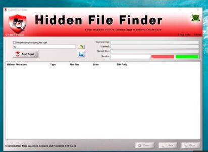 شرح كيفية استخدام Hidden File Finder