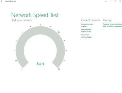 طريقة إظهار سرعة الإنترنت في ويندوز 10