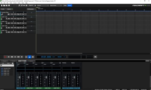 تشغيل برنامج Mixcraft 9 Recording Studio