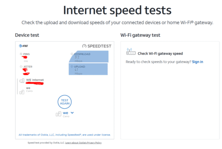 موقع Internet speed test