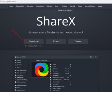برنامج ShareX