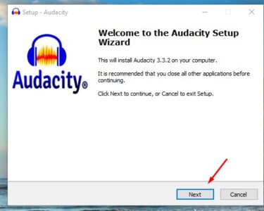 تثبيت برنامج Audacity الجديد